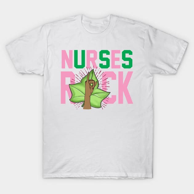 AKA Nurses Rock T-Shirt by Pretty Phoxie LLC